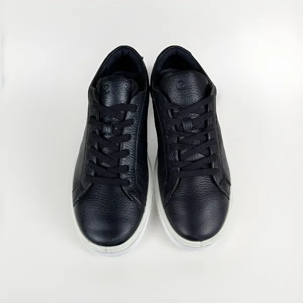 Women's Leather Ecco US 6./EU 37 Black Leather Soft Sneakers Comfort - Image 2