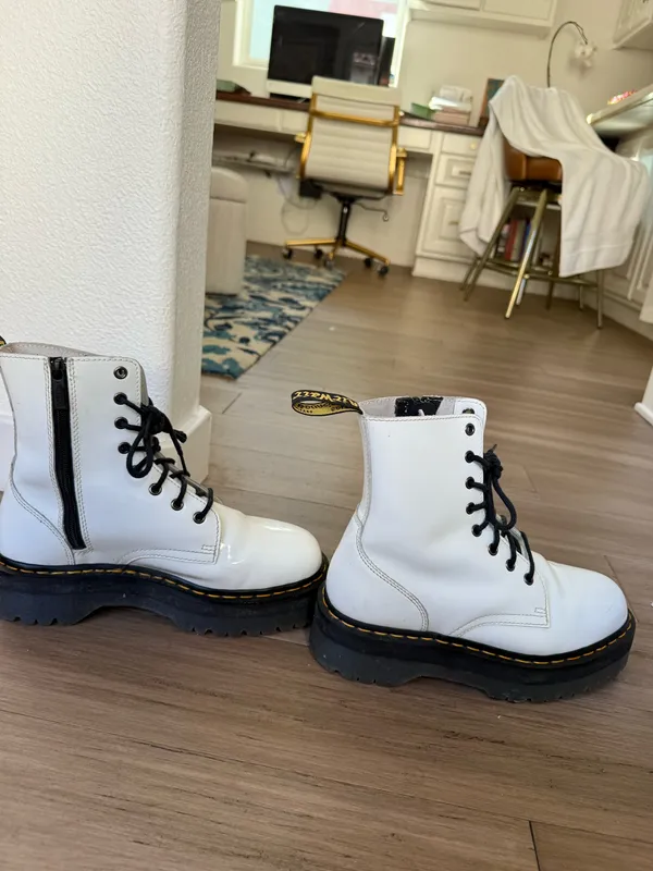 Jadon Dr. Martens Platform Boots White - Image 5