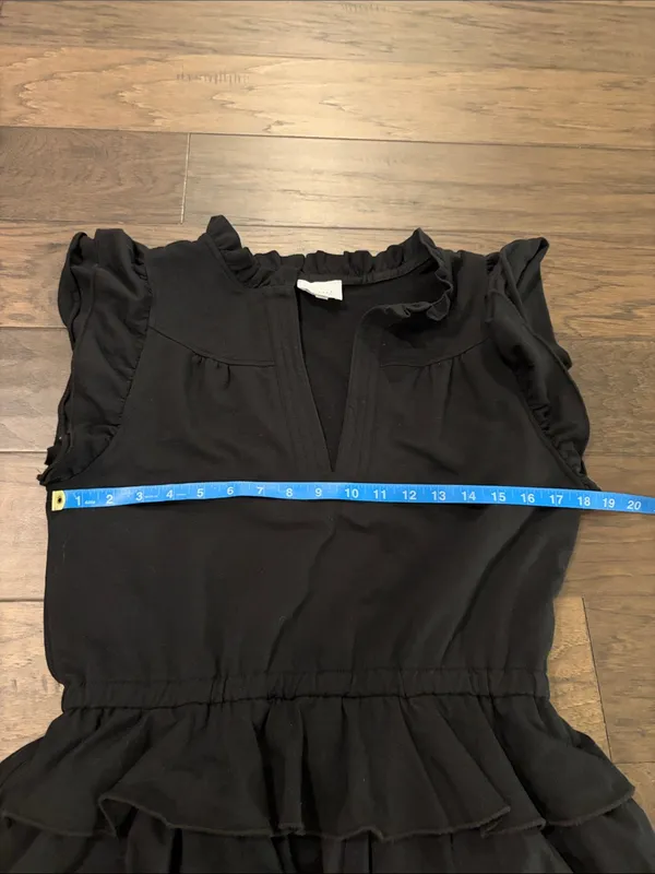 Anthropologie Sundays June Tiered Mini Dress Sz M - Image 8