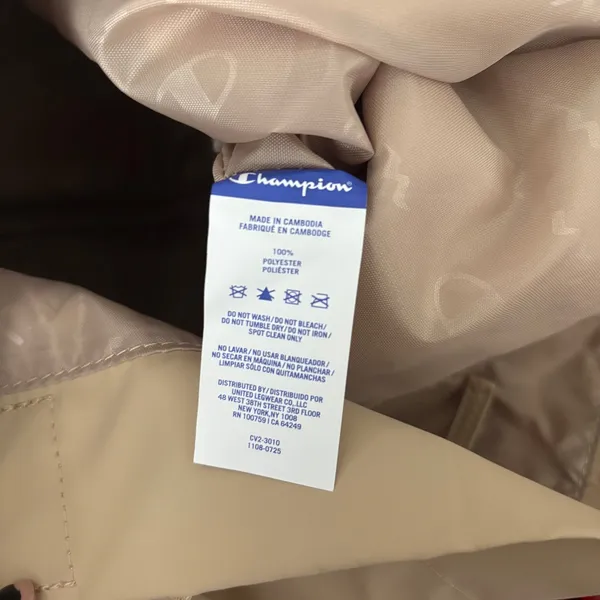 NWT Champion Large Weekend Tote Bag Beige Casual - Image 6
