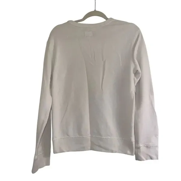 ✨J.Crew Heritage Fleece Crewneck Sz Small Ivory Sweatshirt✨ - Image 3