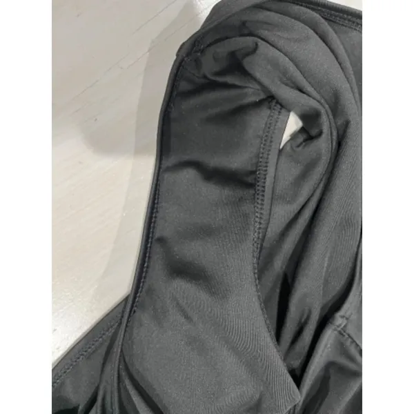 Black One Piece‎ Swimsuit Ruched Tummy Control Spaghetti Strap XL - Image 2