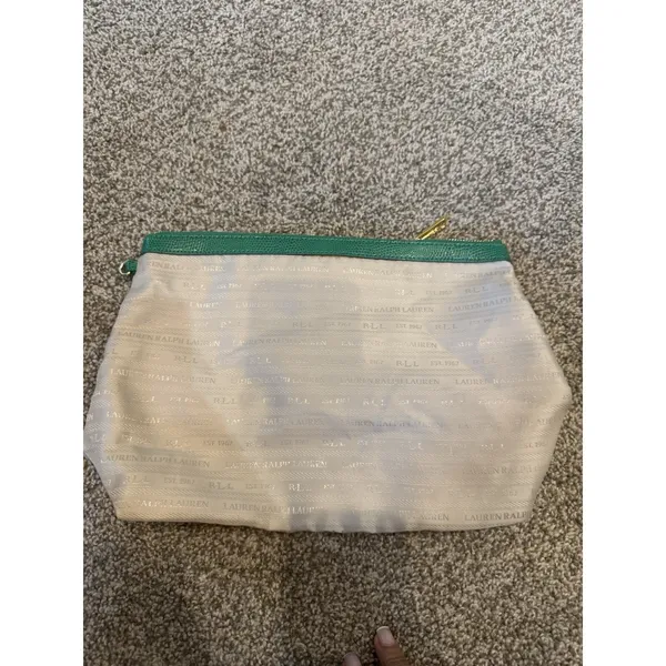 Green Ralph Lauren Cosmetic Bag Makeup‎ - Image 2