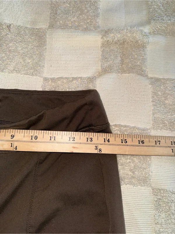 ALO Yoga Brown Boot Cut Pants with Front Slit‎ M - Image 4