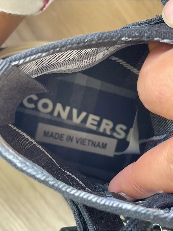 Converse Black Platform High-Top Sneakers with Silver Buckles - Image 14