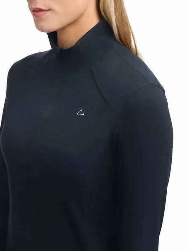 Paradox Women's Black Merino Blend Top Size Medium Long Sleeve With Thumbholes - Image 4