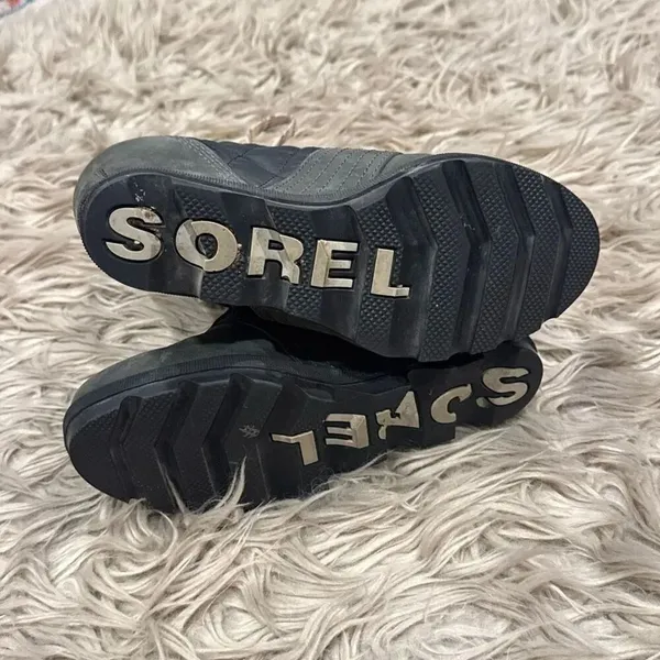 Sorel Lexie Wedge Quilted Puffer Lug Sole Boots Leather size 7 - Image 6