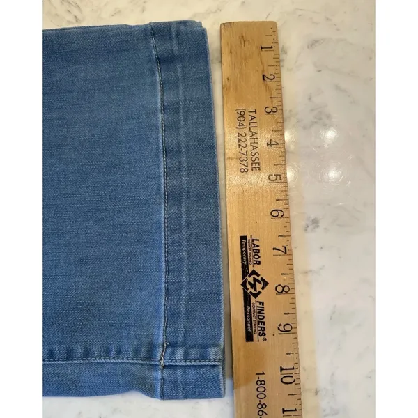 OAT New York Women High Rise Wide Leg Jeans Medium Wash Size 6/28 - Image 10