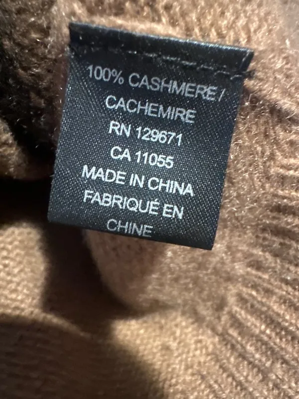 360Cashmere Womens Small 100% Cashmere Sweater Abstract Animal Print Luxury - Image 3
