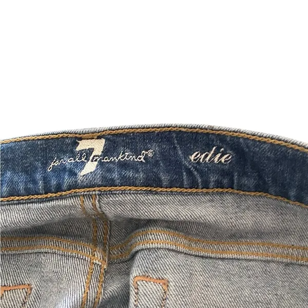 7 For All Mankind Ring-Detail Straight Jeans Riviera statement cropped capris - Image 8