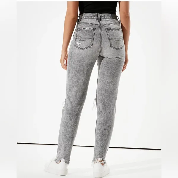 American Eagle Outfitters Distressed Mom Jeans - Image 2