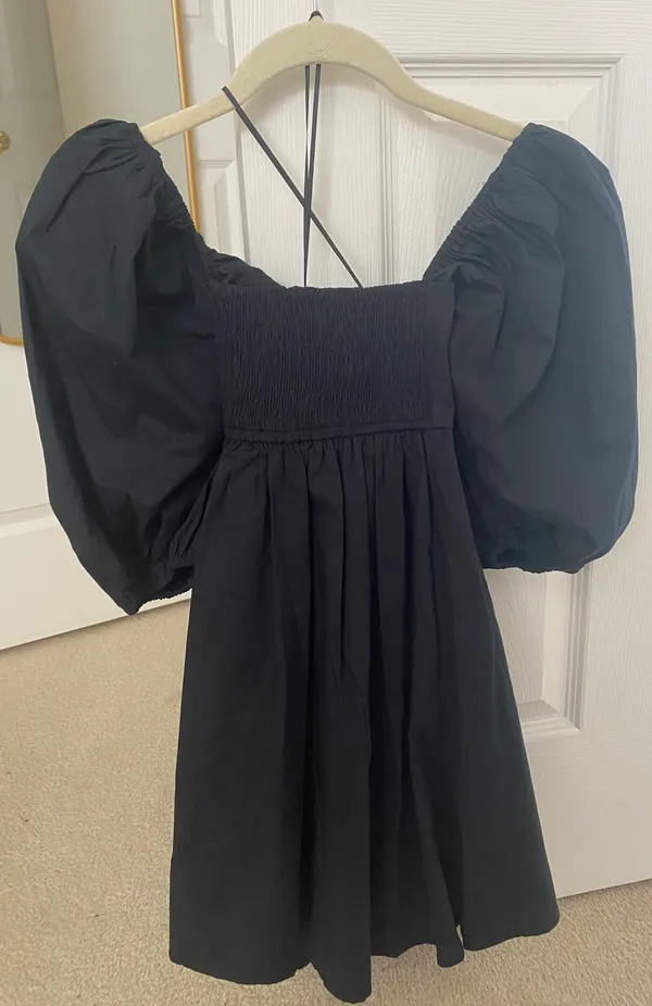 Abercrombie emerson poplin puff sleeve mini dress - Image 2
