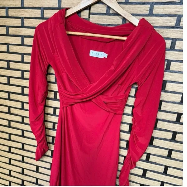 Club L Red Dress Size 2‎ - Image 3