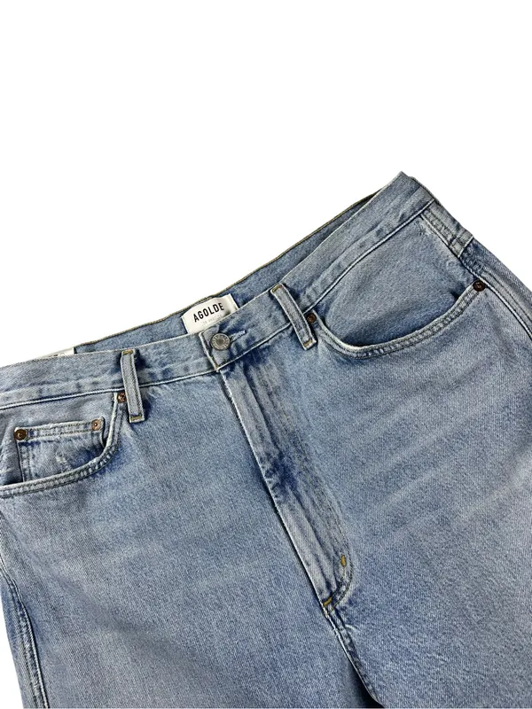 Agolde Pinch High Rise Straight Denim Blue Jeans Size 32 - Image 8