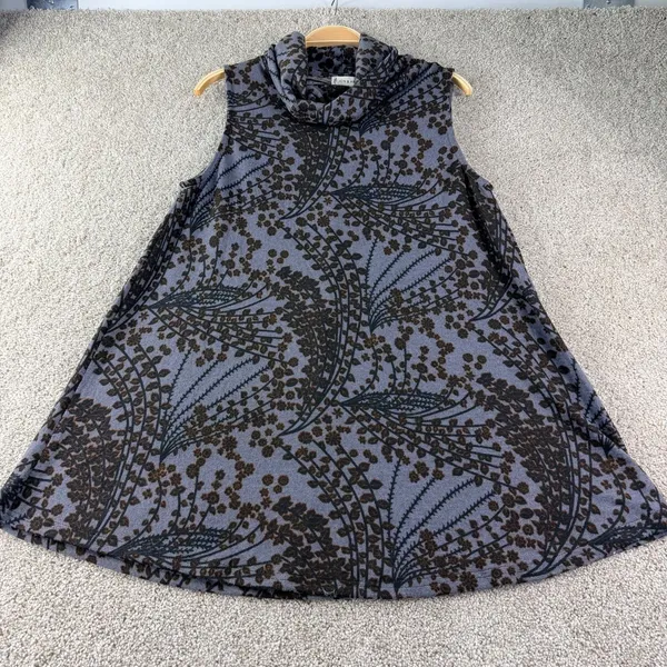Sleeveless Cowl‎ Neck Floral Print Swing Dress A-Line Coquette Career Womens S - Image 2