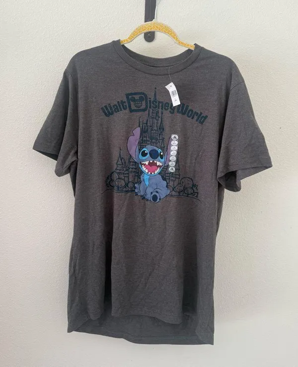 NWT Disney Parks Disney World Stitch Castle Graphic Tee Size Medium - Image 2