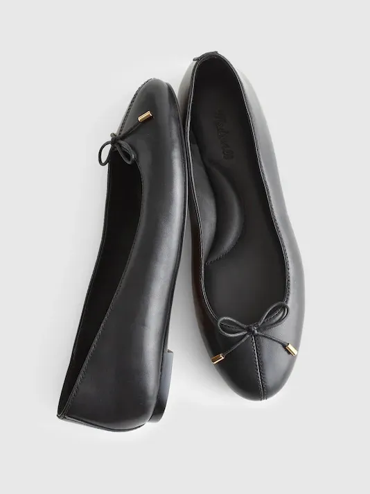 Madewell The Hester Flat in True Black Size 8 - Image 2