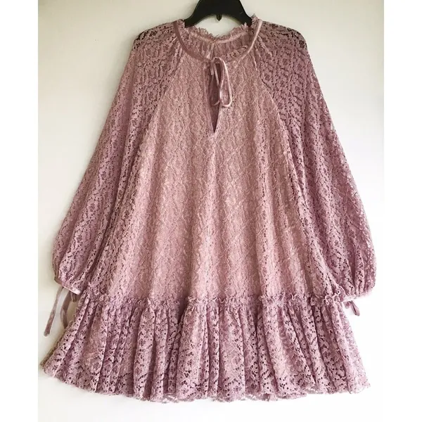 Free People Jenny Purple Crush Velvet Dress - Image 3