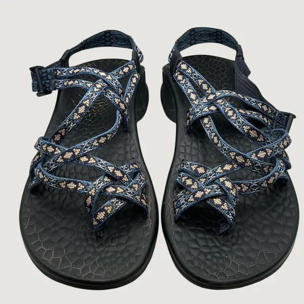Chaco Z/Cloud X2 Womens 8 Blue Multi Strap Toe Loop Sport Sandals J106622 - Image 4
