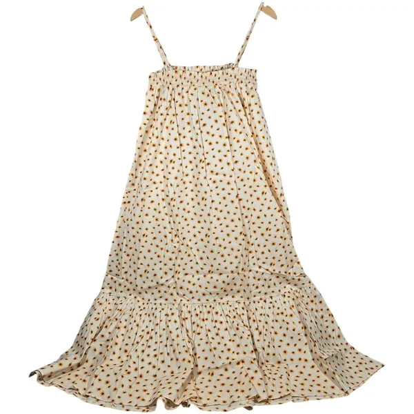 WeWoreWhat Smocked Midi Dress Ditsy‎ Daisies Ivory Multi Womens Size M New - Image 2