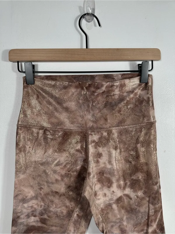 Lululemon‎ Align Crop 23” Shine Leggings Size 6 Diamond Dye Misty Shell Cacao - Image 5