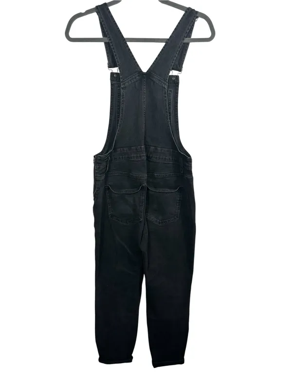 Madewell Skinny Overalls Womens M Lunar Wash Black Denim AA598 $148 - Image 4