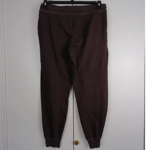 Old Navy Raisin Arizona Burgundy‎ Fleece Rib Trim Joggers Sweatpants Small - Image 2
