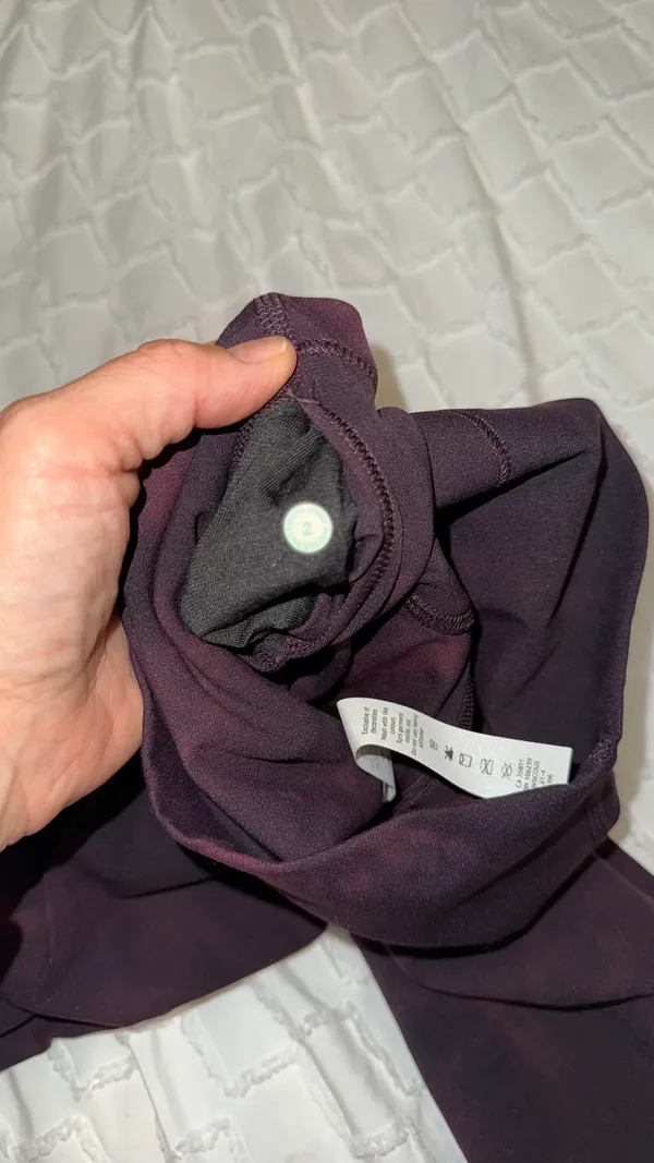 Lululemon Align HR Pants 28 Red/Black Space Dye - Image 2