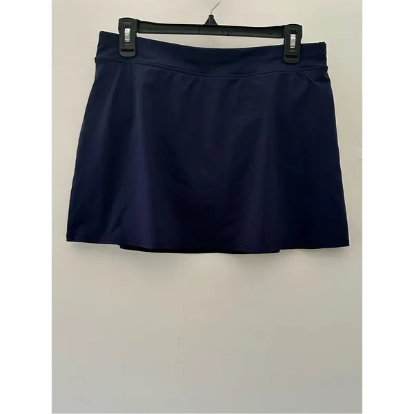 Lands End Tummy Control Swim Skirt Size 8 Navy - Image 2