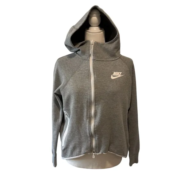Nike | Tech Fleece Full Zip Hoodie in Grey Size Small Cotton Blend 930757-063 - Image 6