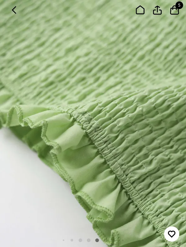 Cider Green Mini Skirt Set - Image 3