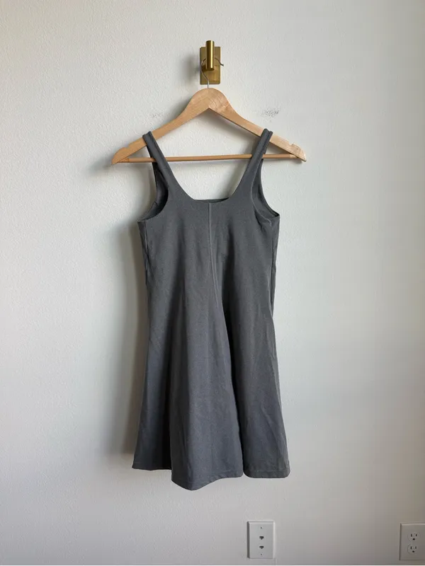 Natural Reflections Women's Active Dress Built In Bra Shorts Gray Size XS - Image 7