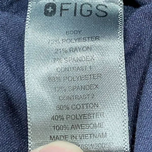 FIGS Zamora Scrub Joggers Navy Blue XXS/P‎ Nurse Healthcare Uniform Hospital - Image 4