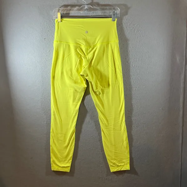922 | Lululemon Align High-Rise 25" Nulu Yoga Leggings Electric Lemon Yellow‎ 8 - Image 2