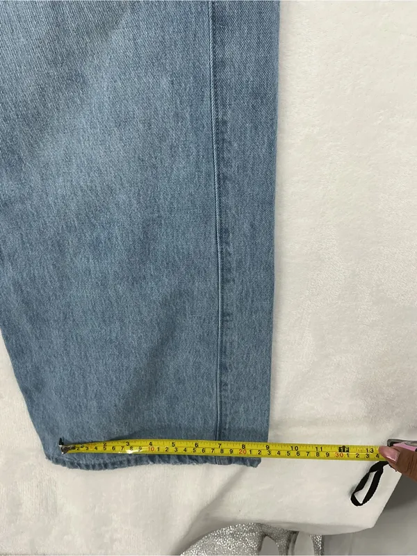 Hollister Light Blue Wide-Leg Jeans 1039 - Image 6