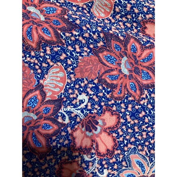 Free People Teegan Mini Dress Red Floral V Neck Boho Festival L 12 Spring Summer - Image 5