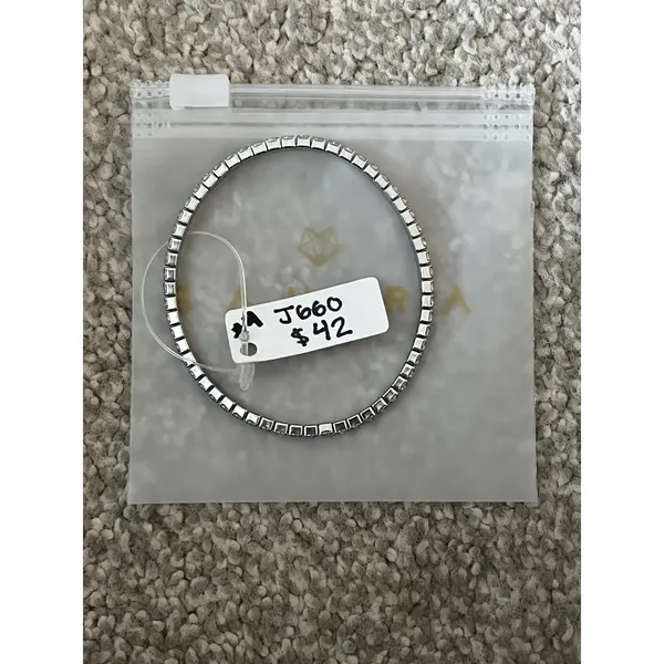 Sahira‎ Jewelry Design Silver Tone Tennis Bracelet Rhinestone Sparkle - Image 4