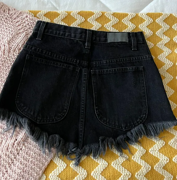 Carmar Denim Black Jean Skirt With Zippers On Sides - Image 6