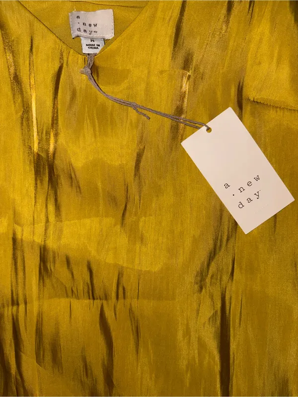 a new day Satin Spaghetti Strap Cami in Mustard Yellow - Image 2