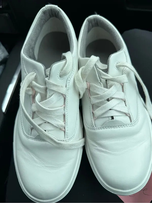 Anodyne No. 93 Women’s Diabetic Sneakers Sz 8.5 Med White Leather NEW Worn Once - Image 2