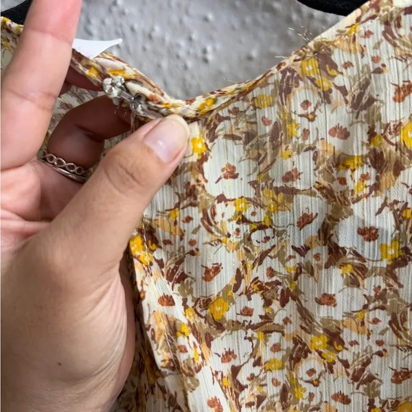Astr Floral Midi Dress in Yellow Size S - Image 14