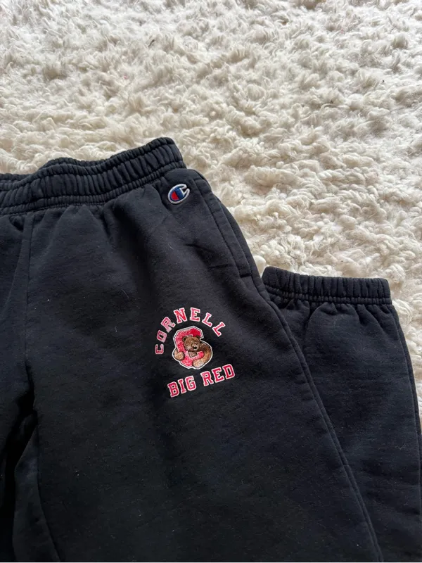 Champion Women’s' Black Cornell 'Big Red' Sweatpants - Image 2