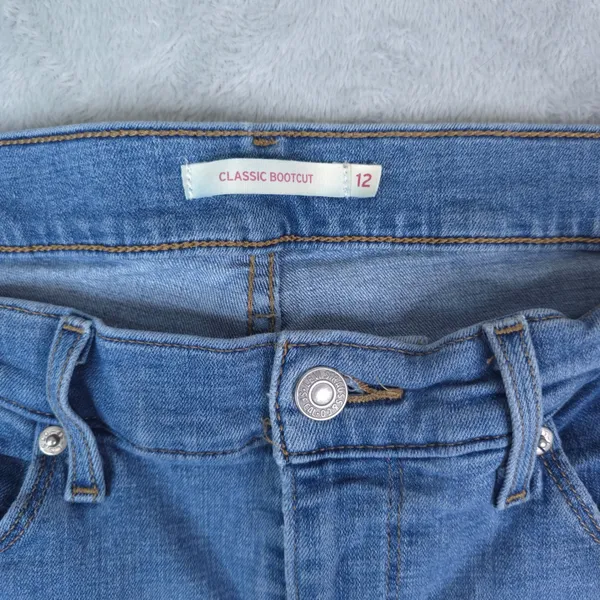 Levis Jeans Womens‎ 12M (33x32) Blue Classic Bootcut Denim Mid Rise Stretch Y2K - Image 6