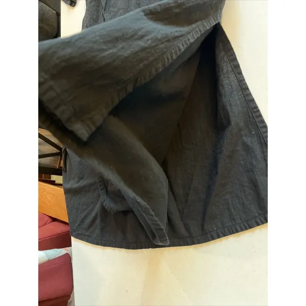 Soft Surroundings Long Black Small Off Shoulder Dress Maxi Slit Spaghetti resort - Image 4