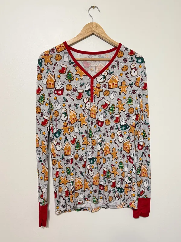 Little Sleepies Women’s Holiday Treats Pajama Top Size Small Bamboo Christmas - Image 2