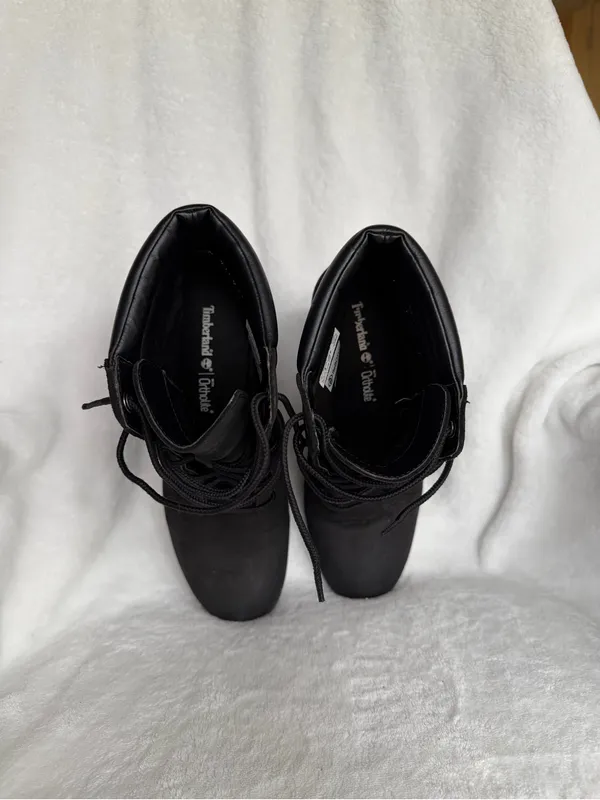 Timberland Womens Tillston 6 In Medium Leather Boot Size 9 Black - Image 9
