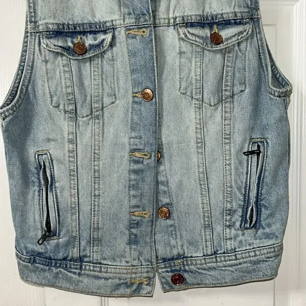 H&M Blue Jeans Denim Vest(Size 8) - Image 3