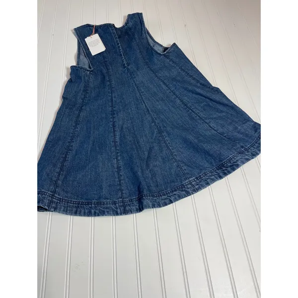 Skies Are Blue Indigo Paneled Denim Swing Top XS Tank Medium Wash Sleeveless - Image 6