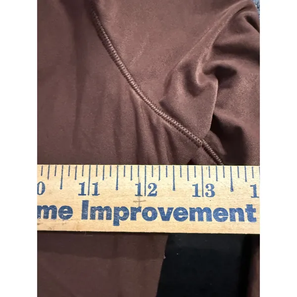 Aerie Smoothez Long Sleeve Bodysuit Cocoa Brown Square Neck M - Image 3