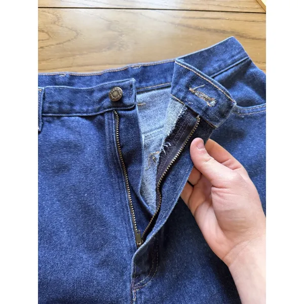 Wrangler No‎ Fault Denim Jeans Women Size 14 Western Country Made in USA Vintage - Image 6